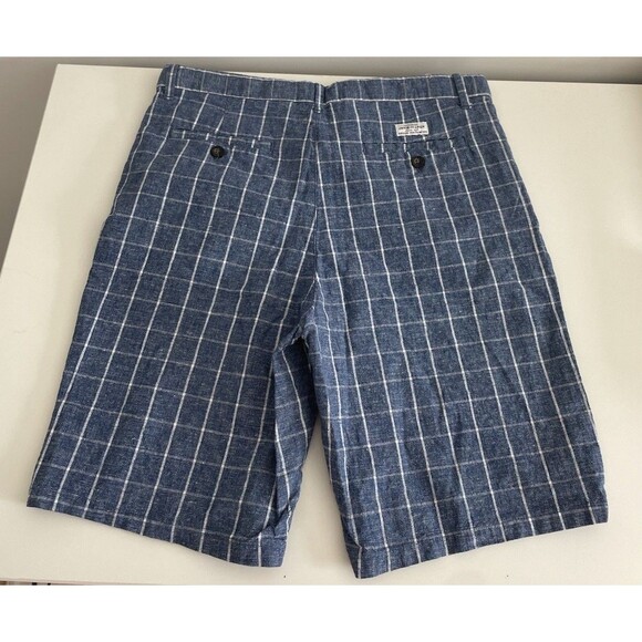 Janie and Jack Boys Blue Plaid Shorts size 16 Grid Preppy Classic Party Summer - Picture 4 of 7